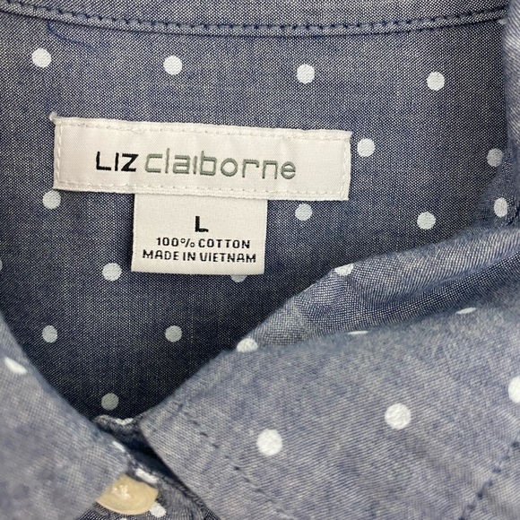 LIZ Claiborne Long Sleeve bottom down shirt - Picture 2 of 3